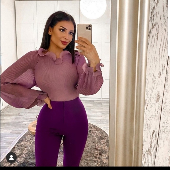 ZARA Pleated Top Sz XL - Picture 5 of 8